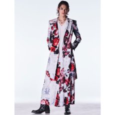 画像21: 【2026AW先行予約】kiryuyrik キリュウキリュウ / Goth Flora Suede Satin Wide Tuck Slacks (2色展開) (21)