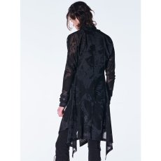 画像3: 【2026AW先行予約】kiryuyrik キリュウキリュウ / Opal Mesh Flare Cardigan (1色展開) (3)