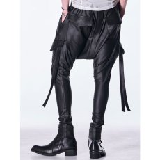 画像7: 【2026AW先行予約】kiryuyrik キリュウキリュウ / Emboss Silley Jersey Saruel Bondage Pants (1色展開) (7)