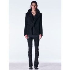 画像5: 【2026AW先行予約】kiryuyrik キリュウキリュウ / High Tension Jersey Lace Up Coating Flare Pants (1色展開) (5)