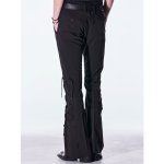 画像4: 【2026AW先行予約】kiryuyrik キリュウキリュウ / PE Gabardine Lace Up Flare Slacks (1色展開) (4)