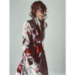 画像22: 【2026AW先行予約】kiryuyrik キリュウキリュウ / Goth Flora Suede Satin Flare Jacket (2色展開) (22)