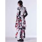 画像19: 【2026AW先行予約】kiryuyrik キリュウキリュウ / Goth Flora Suede Satin Flare Jacket (2色展開) (19)