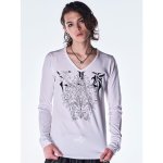 画像5: 【2026AW先行予約】kiryuyrik キリュウキリュウ / BEATENJIKU V Neck T-Shirt (2色展開) (5)