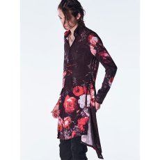 画像2: 【2026AW先行予約】kiryuyrik キリュウキリュウ / Goth Flora Flare Shirt (2色展開) (2)