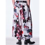 画像19: 【2026AW先行予約】kiryuyrik キリュウキリュウ / Goth Flora Suede Satin Wide Tuck Slacks (2色展開) (19)