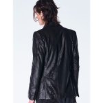 画像2: 【2026AW先行予約】kiryuyrik キリュウキリュウ / Cross Dot Fleece Peaked Jacket (1色展開) (2)