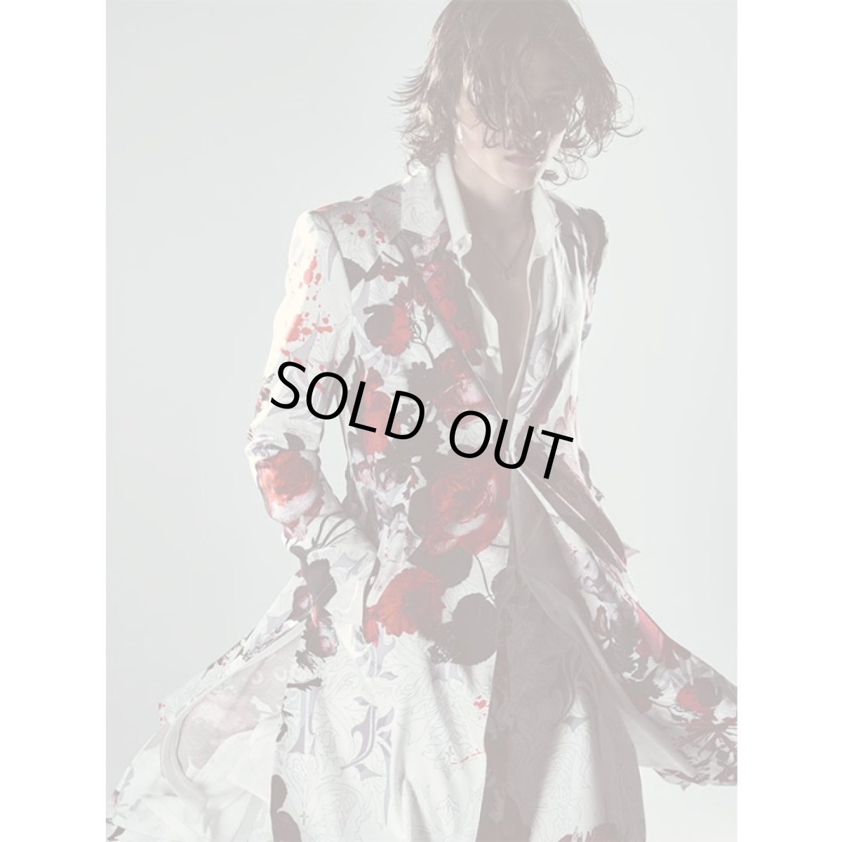 画像29: 【2026AW先行予約】kiryuyrik キリュウキリュウ / Goth Flora Suede Satin Flare Jacket (2色展開) (29)