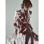 画像29: 【2026AW先行予約】kiryuyrik キリュウキリュウ / Goth Flora Suede Satin Flare Jacket (2色展開) (29)