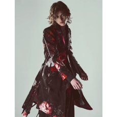 画像11: 【2026AW先行予約】kiryuyrik キリュウキリュウ / Goth Flora Suede Satin Flare Jacket (2色展開) (11)