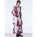 画像18: 【2026AW先行予約】kiryuyrik キリュウキリュウ / Goth Flora Suede Satin Flare Jacket (2色展開) (18)