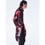 画像3: 【2026AW先行予約】kiryuyrik キリュウキリュウ / Goth Flora Flare Shirt (2色展開) (3)
