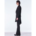 画像9: 【2026AW先行予約】kiryuyrik キリュウキリュウ / PE Gabardine Lace Up Flare Slacks (1色展開) (9)