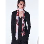 画像8: 【2026AW先行予約】kiryuyrik キリュウキリュウ / Goth Flora Suede Satin Stoal (2色展開) (8)