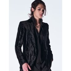 画像2: 【2026AW先行予約】kiryuyrik キリュウキリュウ / TOGE Velvet Peaked Jacket (2色展開) (2)
