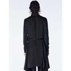 画像6: 【2026AW先行予約】kiryuyrik キリュウキリュウ / Vintage Satin Stand Collar Shirt (1色展開) (6)