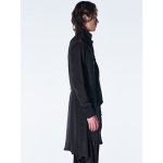 画像4: 【2026AW先行予約】kiryuyrik キリュウキリュウ / Vintage Satin Stand Collar Shirt (1色展開) (4)