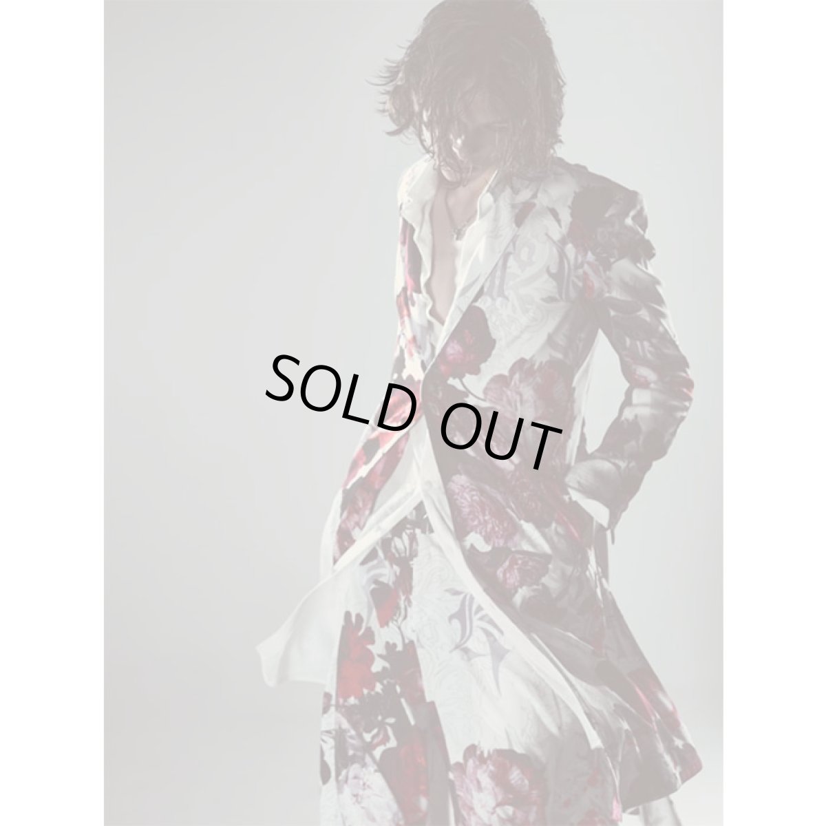 画像23: 【2026AW先行予約】kiryuyrik キリュウキリュウ / Goth Flora Suede Satin Flare Jacket (2色展開) (23)