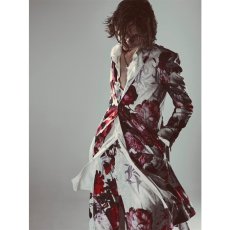 画像23: 【2026AW先行予約】kiryuyrik キリュウキリュウ / Goth Flora Suede Satin Flare Jacket (2色展開) (23)