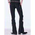画像7: 【2026AW先行予約】kiryuyrik キリュウキリュウ / High Tension Jersey Lace Up Flare Pants (1色展開) (7)