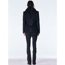 画像8: 【2026AW先行予約】kiryuyrik キリュウキリュウ / High Tension Jersey Lace Up Coating Flare Pants (1色展開) (8)