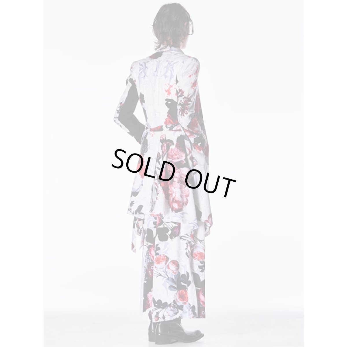 画像20: 【2026AW先行予約】kiryuyrik キリュウキリュウ / Goth Flora Suede Satin Flare Jacket (2色展開) (20)