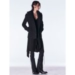 画像11: 【2026AW先行予約】kiryuyrik キリュウキリュウ / High Tension Jersey Lace Up Coating Flare Pants (1色展開) (11)