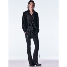 画像10: 【2026AW先行予約】kiryuyrik キリュウキリュウ / High Tension Jersey Lace Up Coating Flare Pants (1色展開) (10)