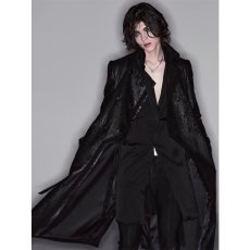 画像7: 【2026AW先行予約】kiryuyrik キリュウキリュウ / Cross Dot Fleece Long Napoleon Coat (1色展開) (7)
