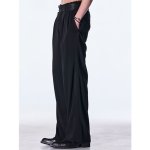 画像4: 【2026AW先行予約】kiryuyrik キリュウキリュウ / Back Satin Wide Slacks (2色展開) (4)