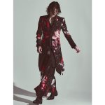 画像14: 【2026AW先行予約】kiryuyrik キリュウキリュウ / Goth Flora Suede Satin Flare Jacket (2色展開) (14)