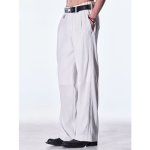 画像13: 【2026AW先行予約】kiryuyrik キリュウキリュウ / Back Satin Wide Slacks (2色展開) (13)