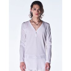 画像6: 【2026AW先行予約】kiryuyrik キリュウキリュウ / BEATENJIKU Henry Neck T-Shirt (2色展開) (6)
