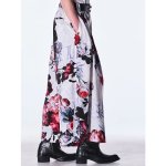 画像16: 【2026AW先行予約】kiryuyrik キリュウキリュウ / Goth Flora Suede Satin Wide Tuck Slacks (2色展開) (16)