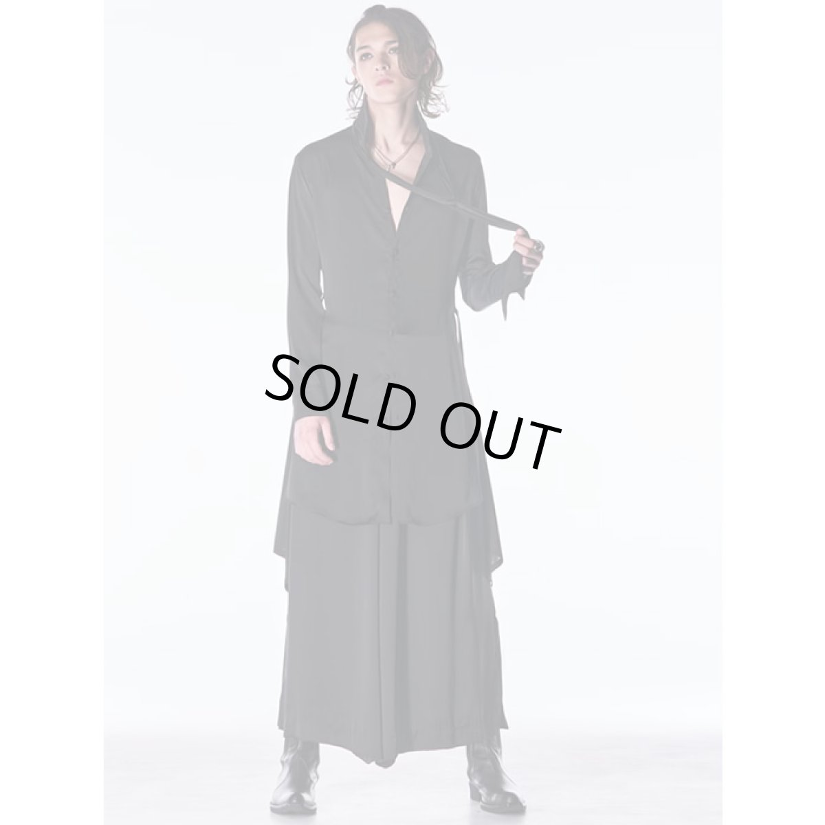 画像9: 【2026AW先行予約】kiryuyrik キリュウキリュウ / Vintage Satin Wide Tuck Slacks (1色展開) (9)