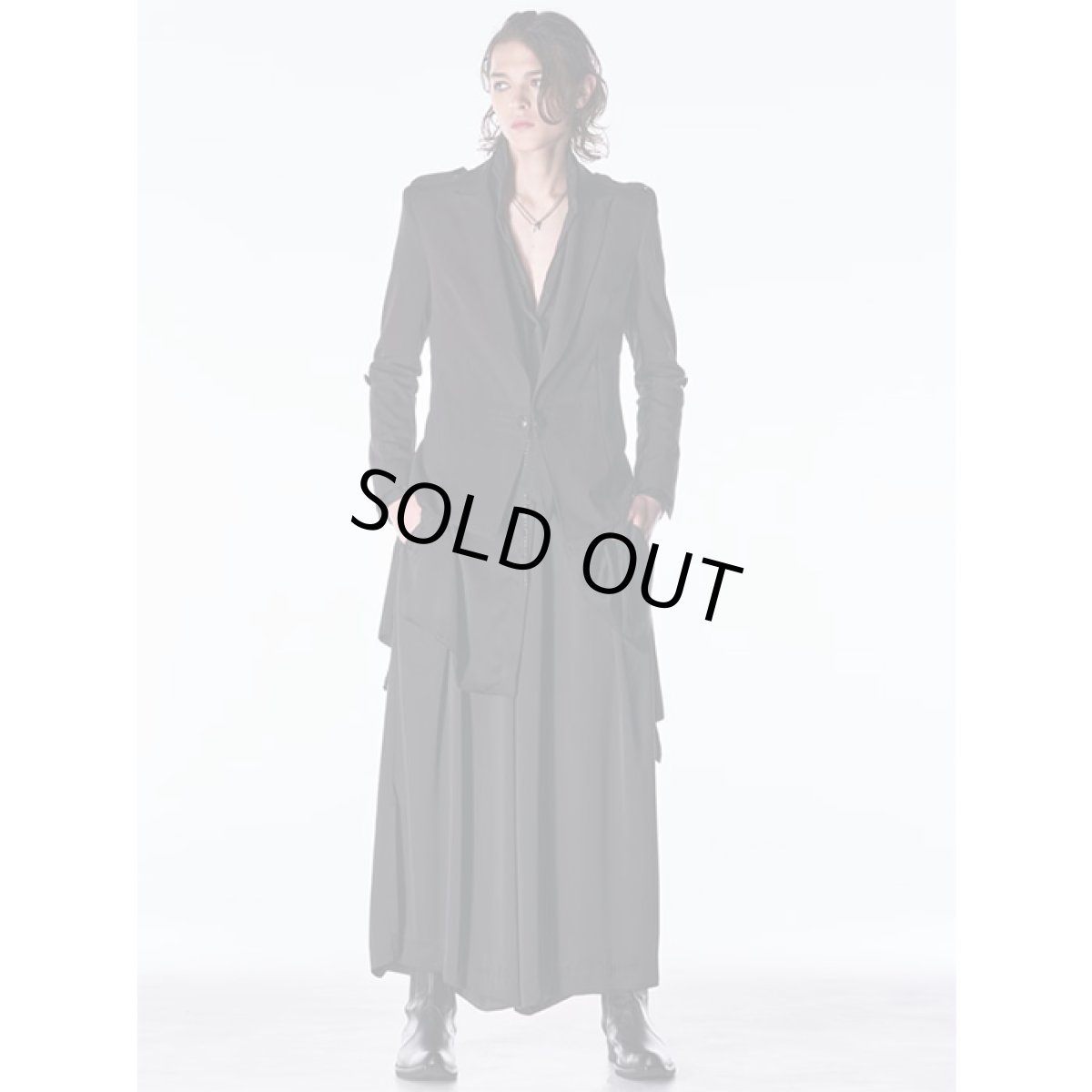 画像7: 【2026AW先行予約】kiryuyrik キリュウキリュウ / Vintage Satin Wide Tuck Slacks (1色展開) (7)
