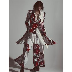 画像24: 【2026AW先行予約】kiryuyrik キリュウキリュウ / Goth Flora Suede Satin Wide Tuck Slacks (2色展開) (24)