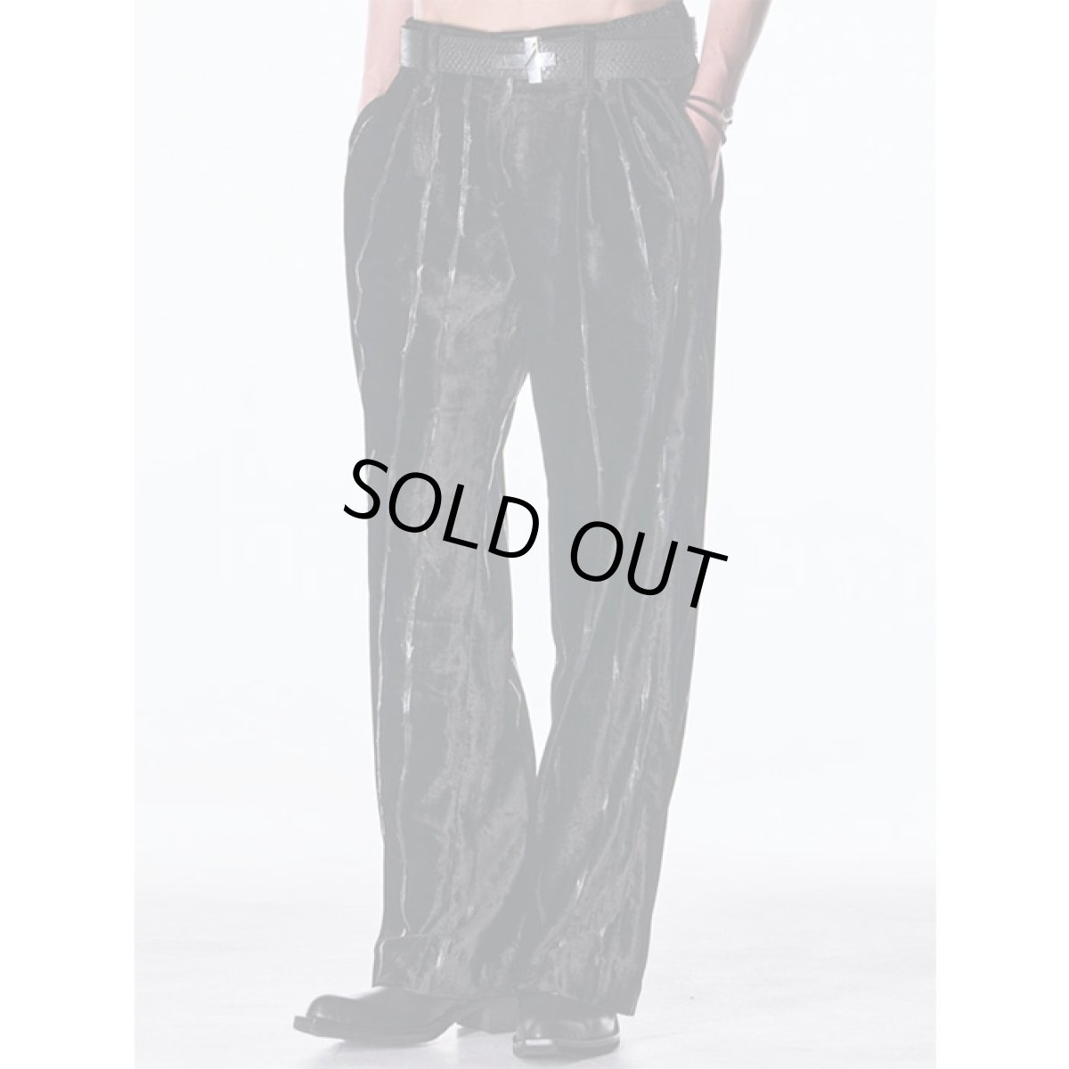 画像2: 【2026AW先行予約】kiryuyrik キリュウキリュウ / TOGE Velvet Wide Slacks (2色展開) (2)