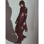 画像7: 【2026AW先行予約】kiryuyrik キリュウキリュウ / Goth Flora Suede Satin Flare Jacket (2色展開) (7)