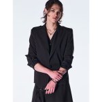 画像2: 【2026AW先行予約】kiryuyrik キリュウキリュウ / PE Gabardine Short Goth Jacket (1色展開) (2)
