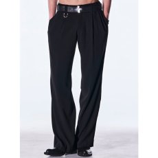 画像2: 【2026AW先行予約】kiryuyrik キリュウキリュウ / Back Satin Wide Slacks (2色展開) (2)