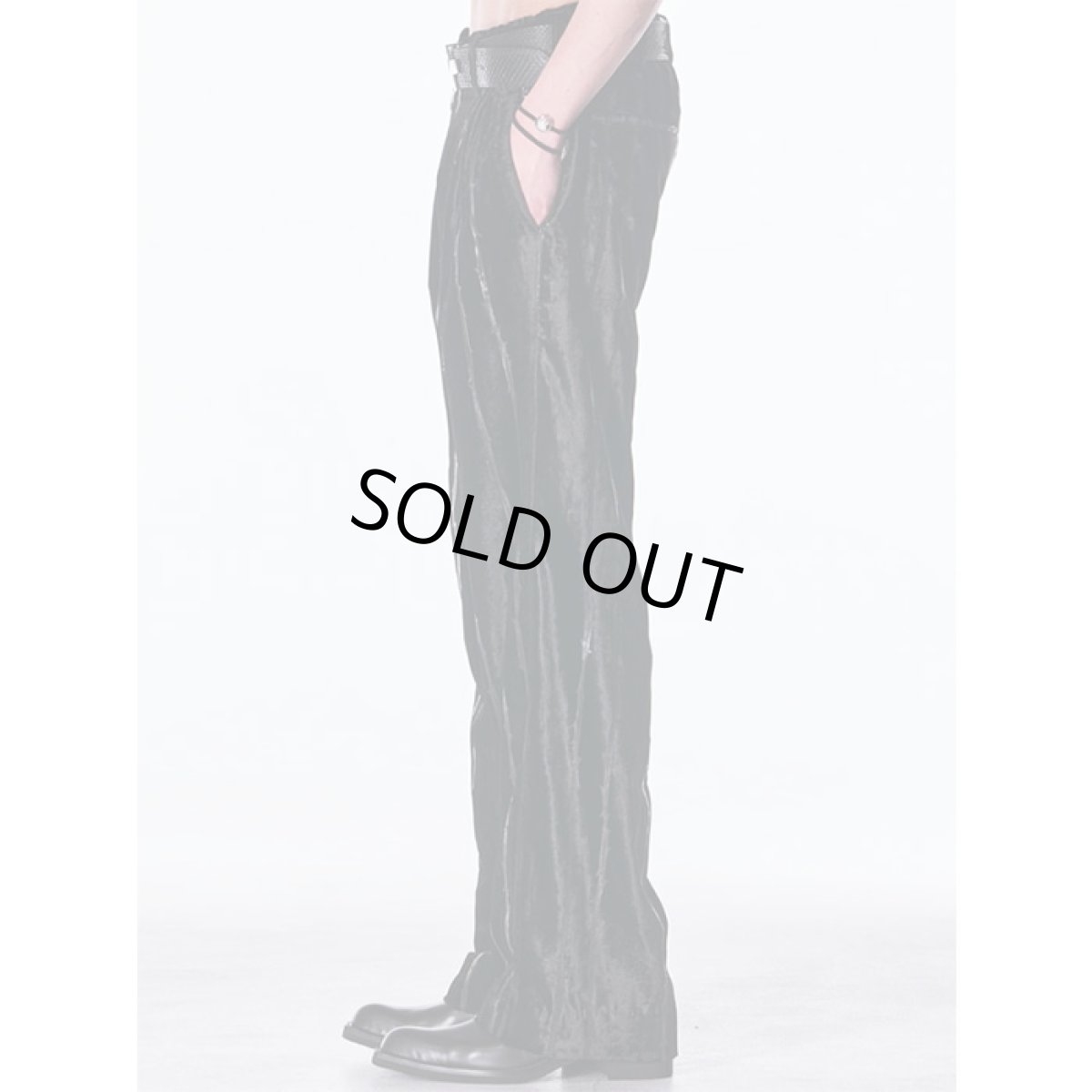 画像4: 【2026AW先行予約】kiryuyrik キリュウキリュウ / TOGE Velvet Wide Slacks (2色展開) (4)