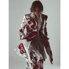画像27: 【2026AW先行予約】kiryuyrik キリュウキリュウ / Goth Flora Suede Satin Flare Jacket (2色展開) (27)