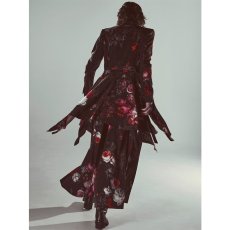 画像12: 【2026AW先行予約】kiryuyrik キリュウキリュウ / Goth Flora Suede Satin Wide Tuck Slacks (2色展開) (12)
