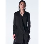 画像3: 【2026AW先行予約】kiryuyrik キリュウキリュウ / Vintage Satin Stand Collar Shirt (1色展開) (3)