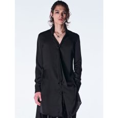 画像3: 【2026AW先行予約】kiryuyrik キリュウキリュウ / Vintage Satin Stand Collar Shirt (1色展開) (3)