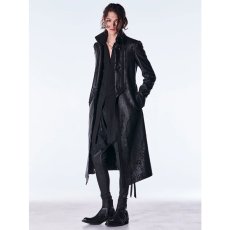 画像2: 【2026AW先行予約】kiryuyrik キリュウキリュウ / Cross Dot Fleece Long Napoleon Coat (1色展開) (2)