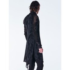 画像2: 【2026AW先行予約】kiryuyrik キリュウキリュウ / Opal Mesh Flare Cardigan (1色展開) (2)