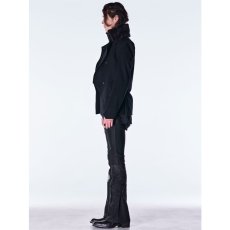 画像7: 【2026AW先行予約】kiryuyrik キリュウキリュウ / High Tension Jersey Lace Up Coating Flare Pants (1色展開) (7)