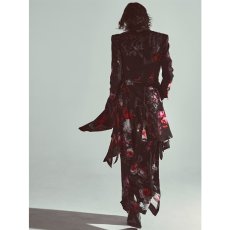 画像16: 【2026AW先行予約】kiryuyrik キリュウキリュウ / Goth Flora Suede Satin Flare Jacket (2色展開) (16)
